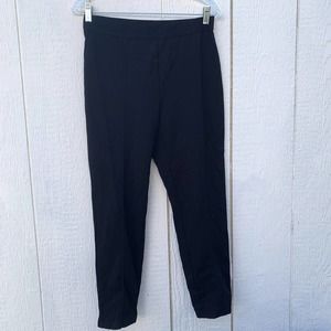 Uniqlo black trousers/ work pants skinny ankles size medium
